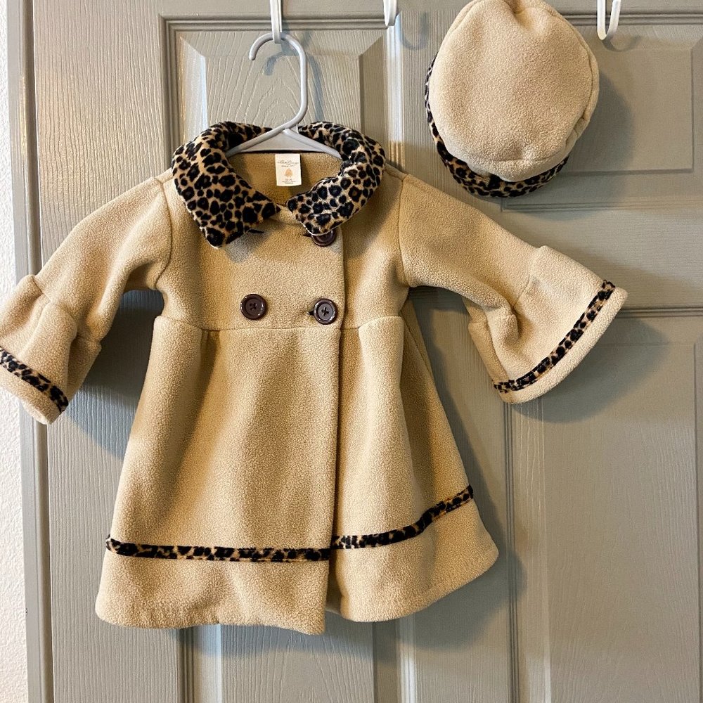 SUPER CUTE Pea coat and Hat Set 12mo